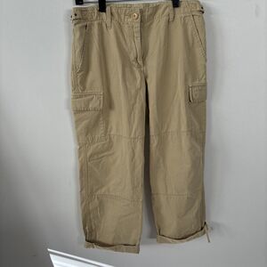 J.Crew Womens Pants Beige  Size 2 Cargo Jogger  Cotton  100%